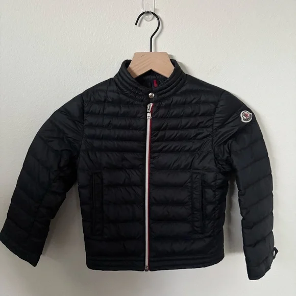 Moncler Kids Down Jacket Enfant Urzay Warm Puffer Coat Navy Boy Girl Size 6 - Picture 3 of 13